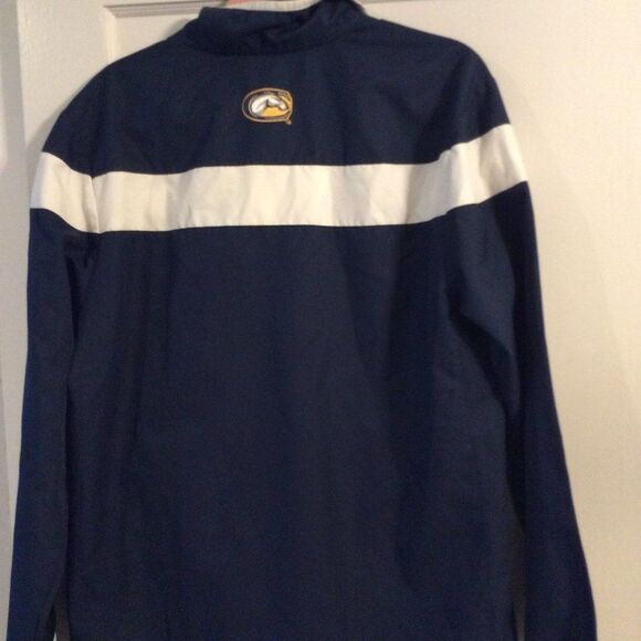 Adidas UC Davis Aggies partial zip jacket Medium M mens college blue - Picture 4 of 5